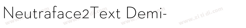 Neutraface2Text Demi字体转换 Neutraface2Text Demi字体转换